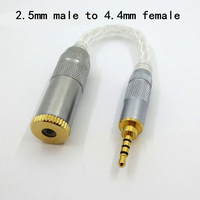Upgrade 8-core Silver plating 4.4mm Convert 3.5mm HIFI Balance Audio Adapter Conversion Cable jack 2.5 3.5 mm Convert 4.4 mm