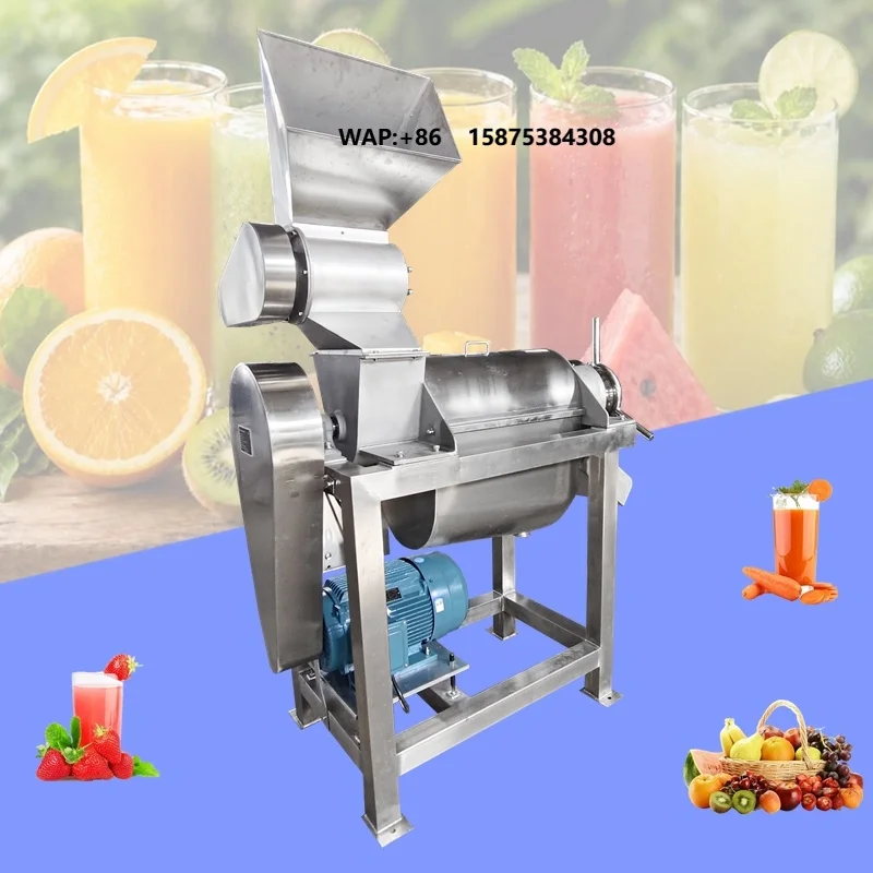 300-1000kg/h Commercial Big Fresh Fruit Juice Making Machine Passion Fruit Peach Grape Coconut Crushing Squeezing Juicer Machine