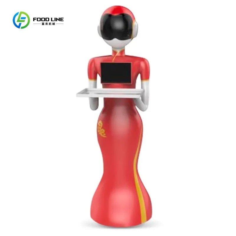 عالية الجودة التوصيل التجاري روبوت مطعم الاستقبال النادل لتقديم الطعام مقطورة الوجبات المتنقلة #1