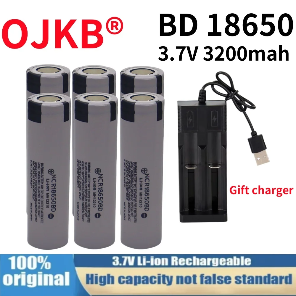 

NRC18650BD 3.7v Rechargeable lithium Battery 3200mAh 25A 18650Battery Lithium Ion Power Battery for electric tool Free Shipping