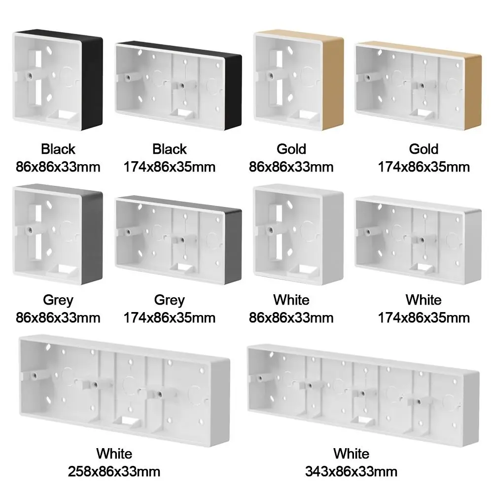 Wiring Organize On-Wall Mount Home Improvement Switch Socket Box Wall Surface Junction Box 86 Type External Mounting Box