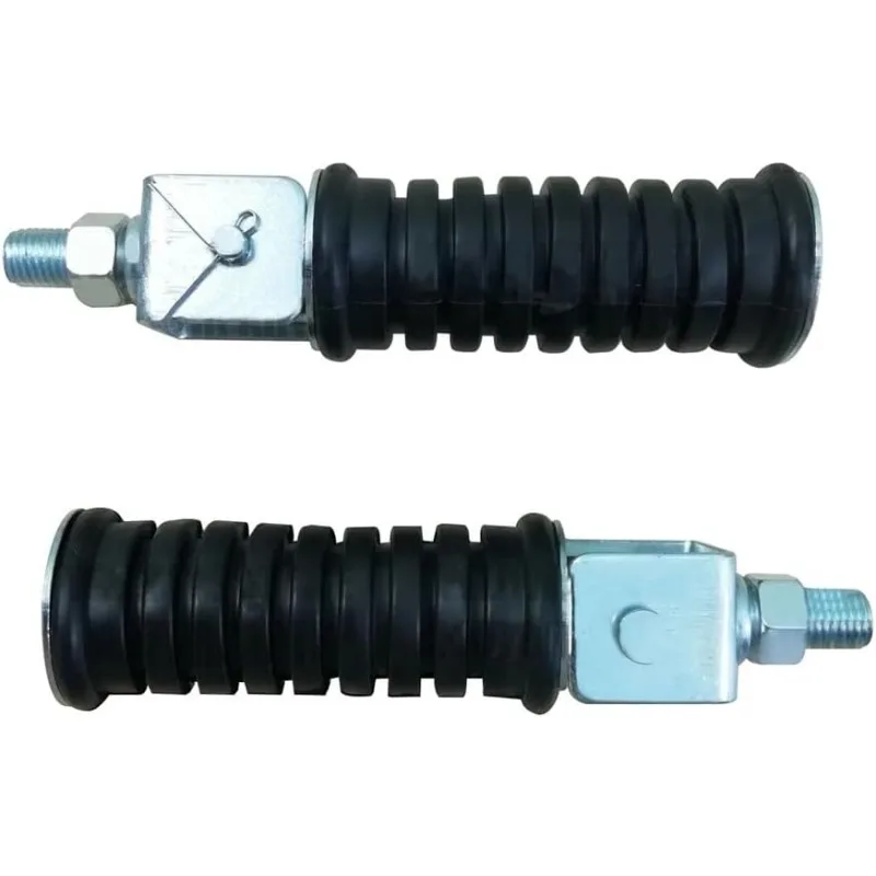 1 Paar klappbare Aluminium-Fußstützen für Motorräder, 10 mm Gewinde, links und rechts, Moto-Fußrasten