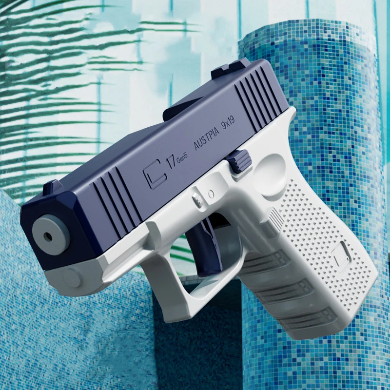 Glock Water Gun Children's Summer Outdoor Water Spray Gun Manual Burst Water Gun Toy Parent-child Interactive Game