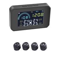 China Factory Car Truck Wireless Smart TPM Solar Power Tire Pressure Monitoring System Sensor GaugeS