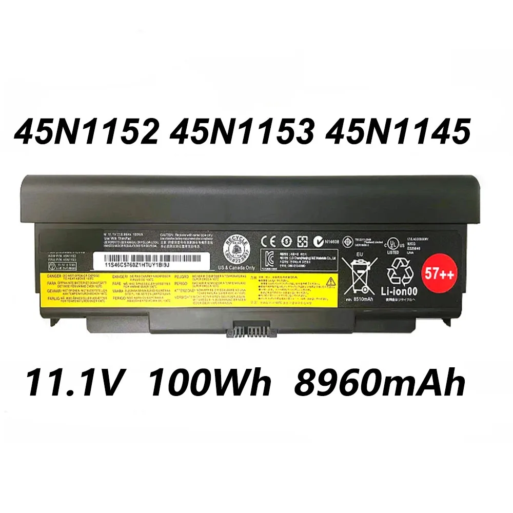 

45N1153 45N1145 45N1147 11,1 В 100 Втч аккумулятор для ноутбука Lenovo ThinkPad T440P T540P L440 L540 W540 серии 45N1148 45N1152