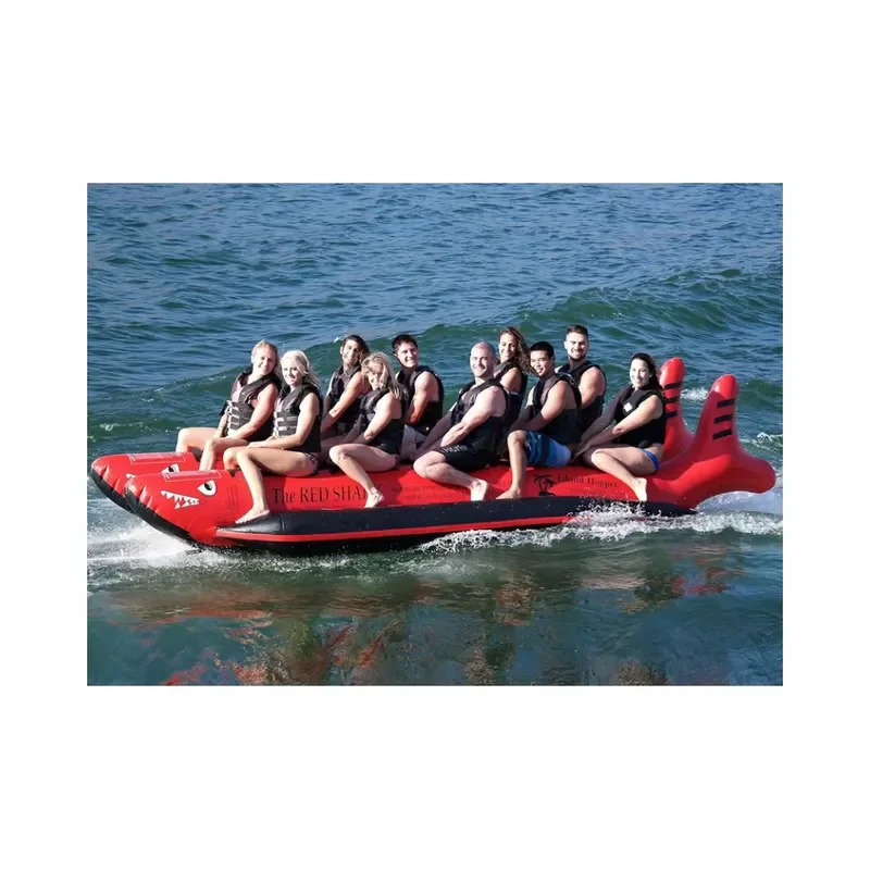 Customized Towable Shark Banana Boat Towable Tubes for Ocean Water Sports