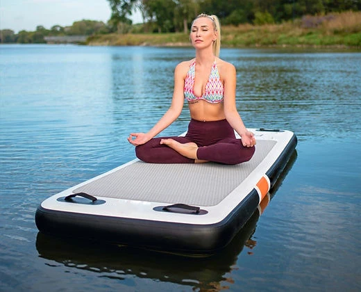 

Водный воздушный коврик для фитнеса, гимнастическое оборудование, плавающий водный коврик для йоги, надувной коврик для йоги на воде