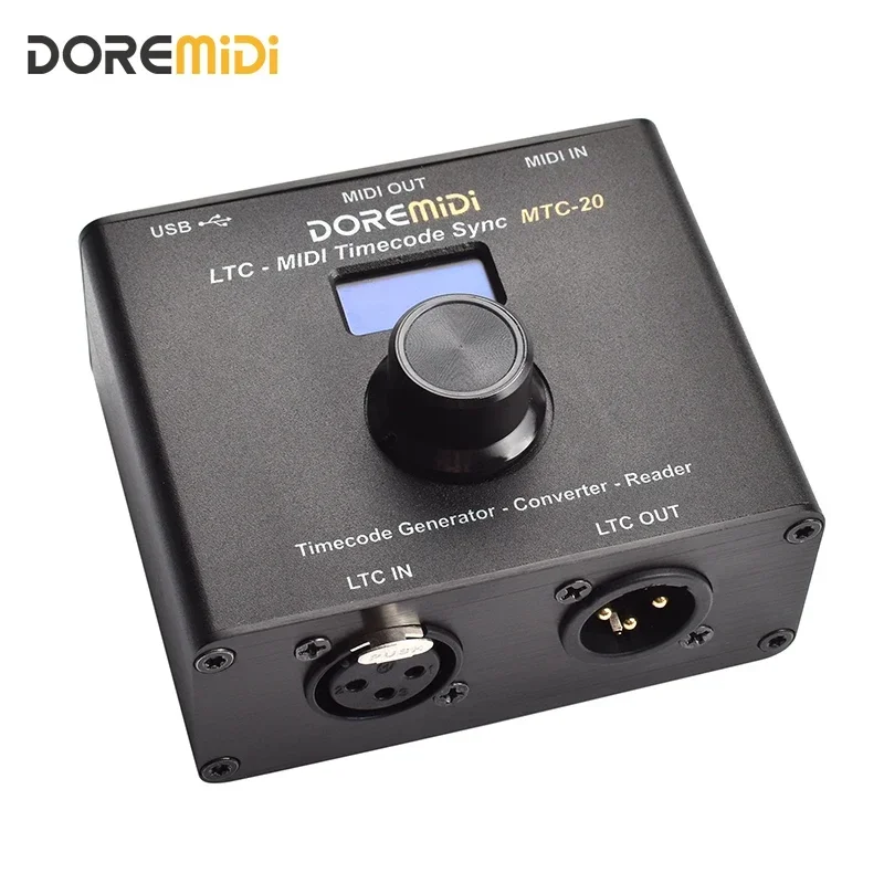 DOREMIDI LTC-MIDI Timecode Sync (MTC-20) device to synchronize MIDI timecode and SMPTE LTC timecode