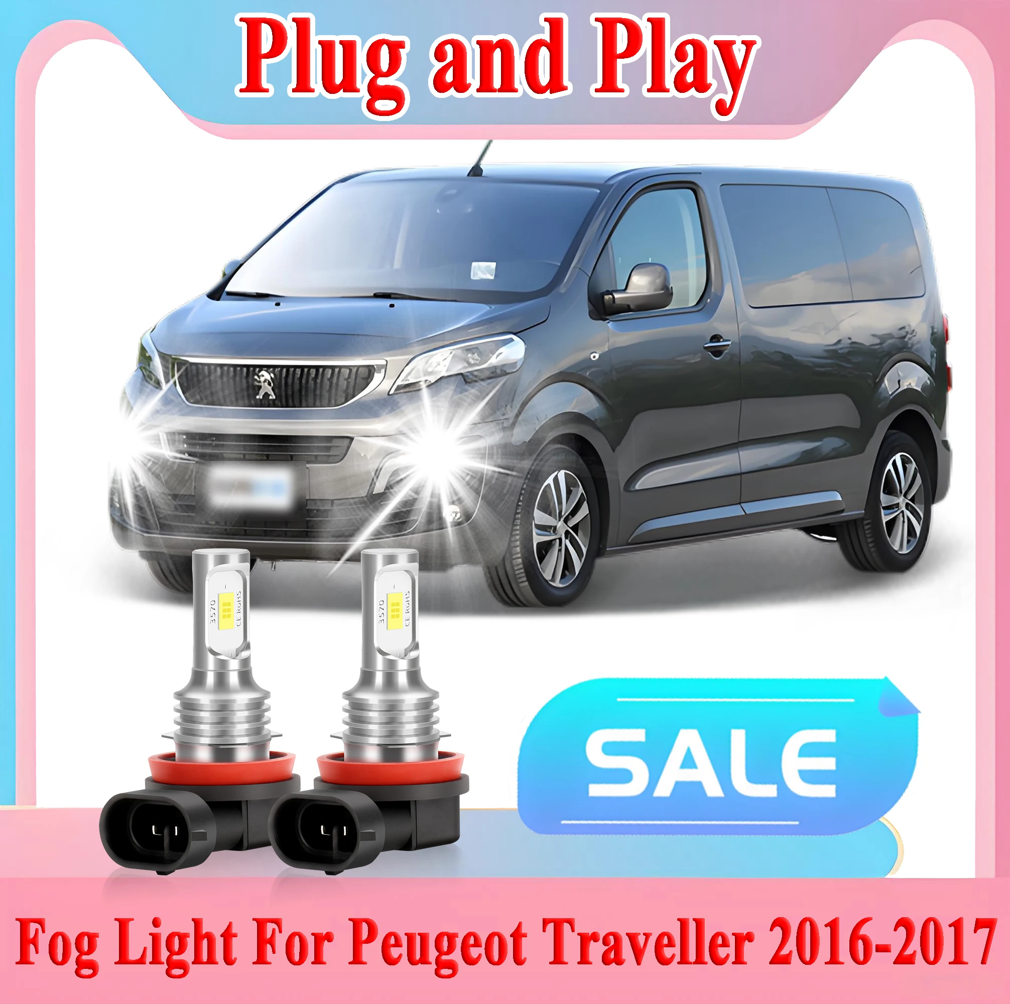 2PCS H11 Led Fog Li…