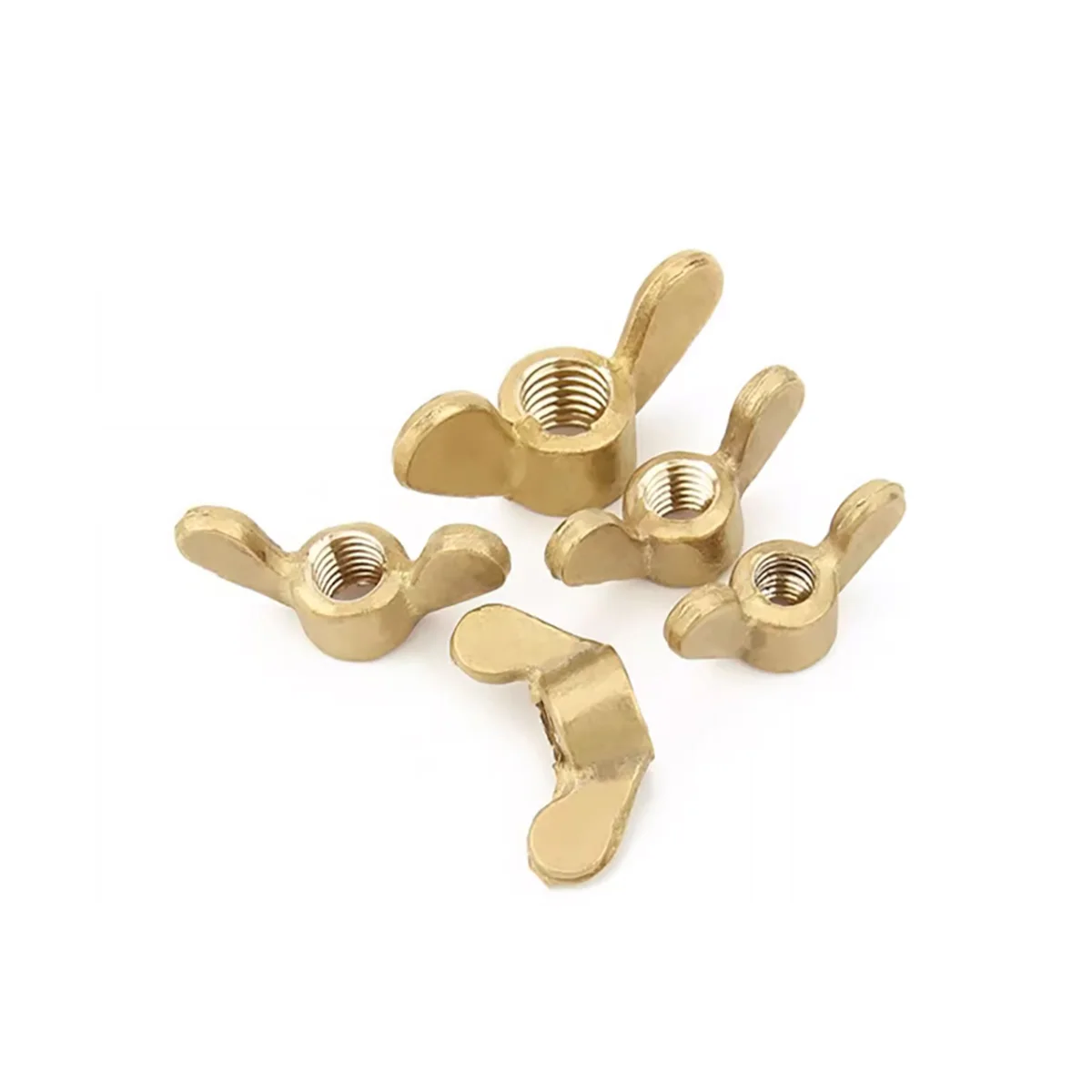 Copper Butterfly Nut Sheep Horn nut Hand Twisted Copper Nuts M3M4M5M6M8M10M12M14M16M20