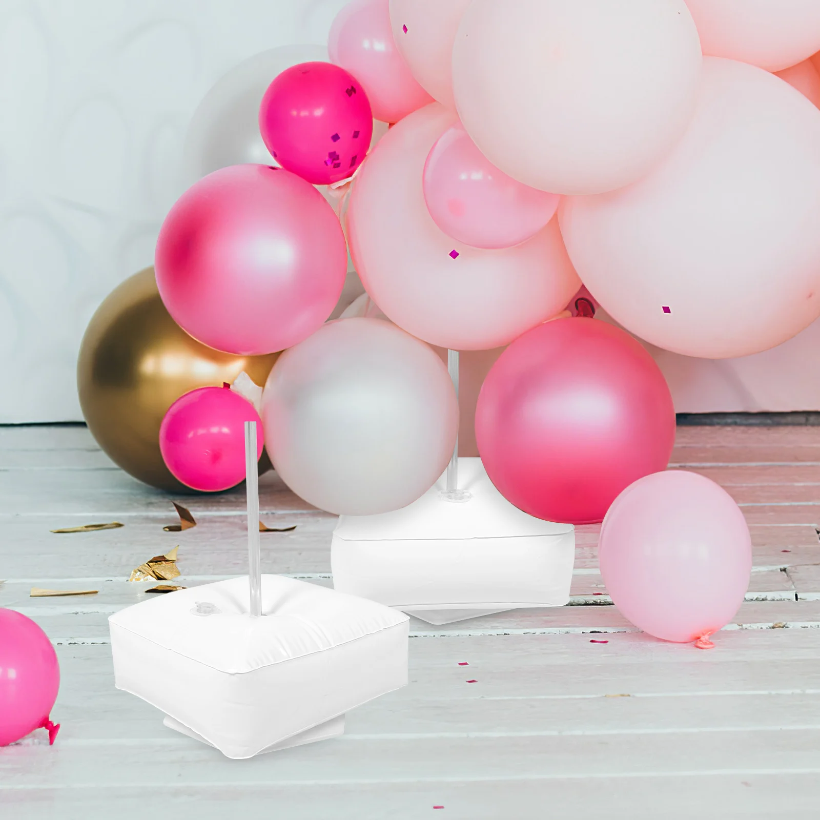 

1 set Balloon Arch Base Wedding Party Decor Stand Metal Balloon Stands Floor Frame Kit for Graduation Anniversary Halloween