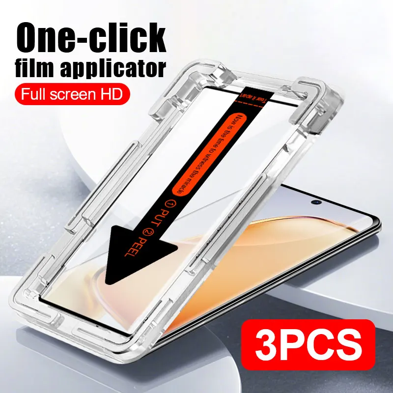 3pcs full cover protective film for Vivo X100 X90 X80 X70 X60 Pro Glass smartphone S19 S18 S17 Glass smartphone screen protector