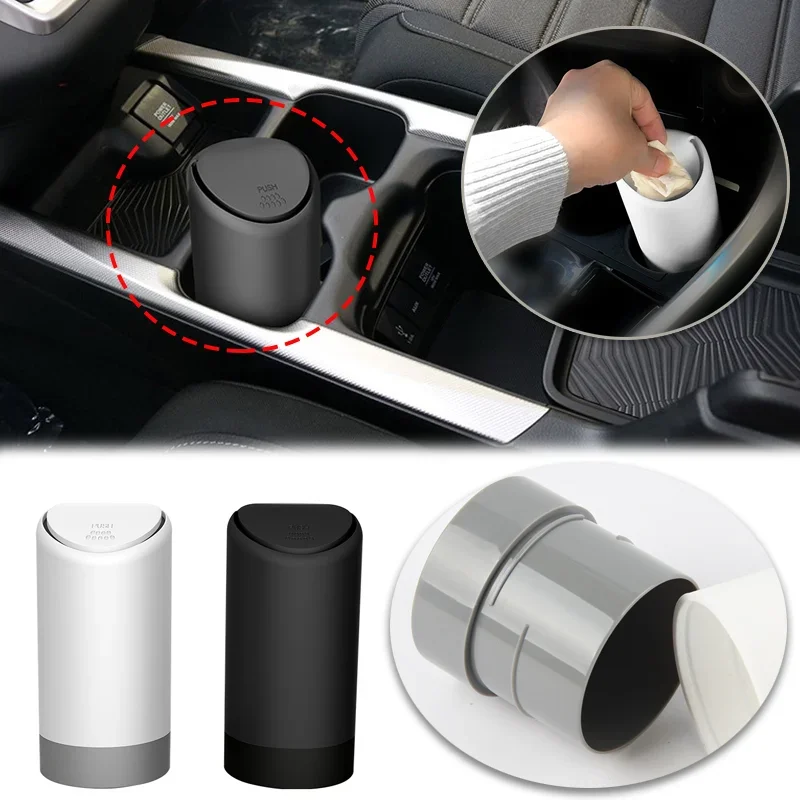 

Car Garbage Can Trash Can Silicone Garbage Dust Case Holder Rubbish Bin Auto Organizer Storage Box Car Acessories Storage