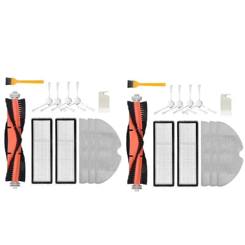 24Pcs For Dreame F9 Robot Vacuum Cleaner Main Brush Side Brush Hepa Filter Mop Cloth Accessories Parts-A68E
