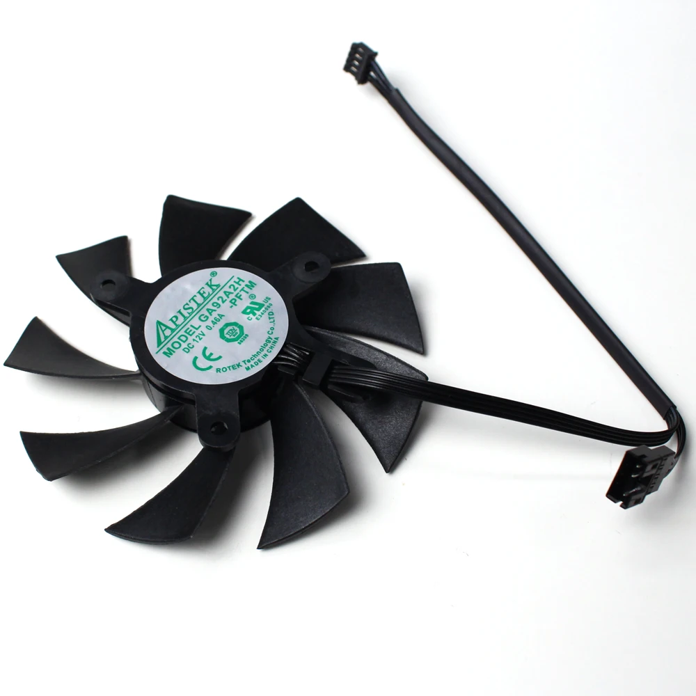 GA92A2H-PFTM Ventola di raffreddamento della scheda grafica a 4 pin 87mm 12V 0,35A per ZOTAC RTX 2060 2060S 2070S GTX 1660S 1600TI AMP Ventola di raffreddamento