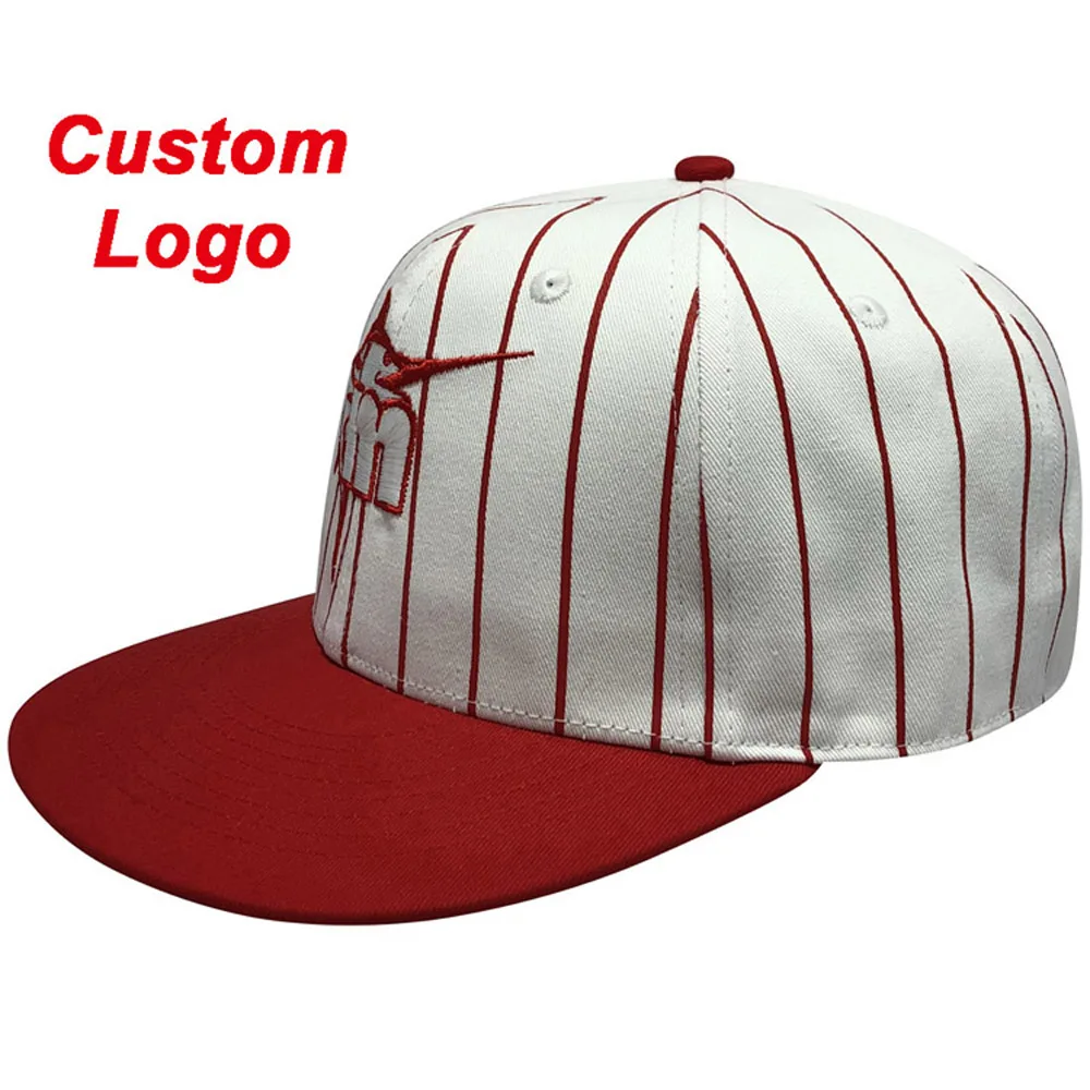 

Custom Hiphop Cap Flat Brim Hip Hop Striped Printing Full Print Logo Football Street Dancing Dancers Tennis Trucker Baseball Hat