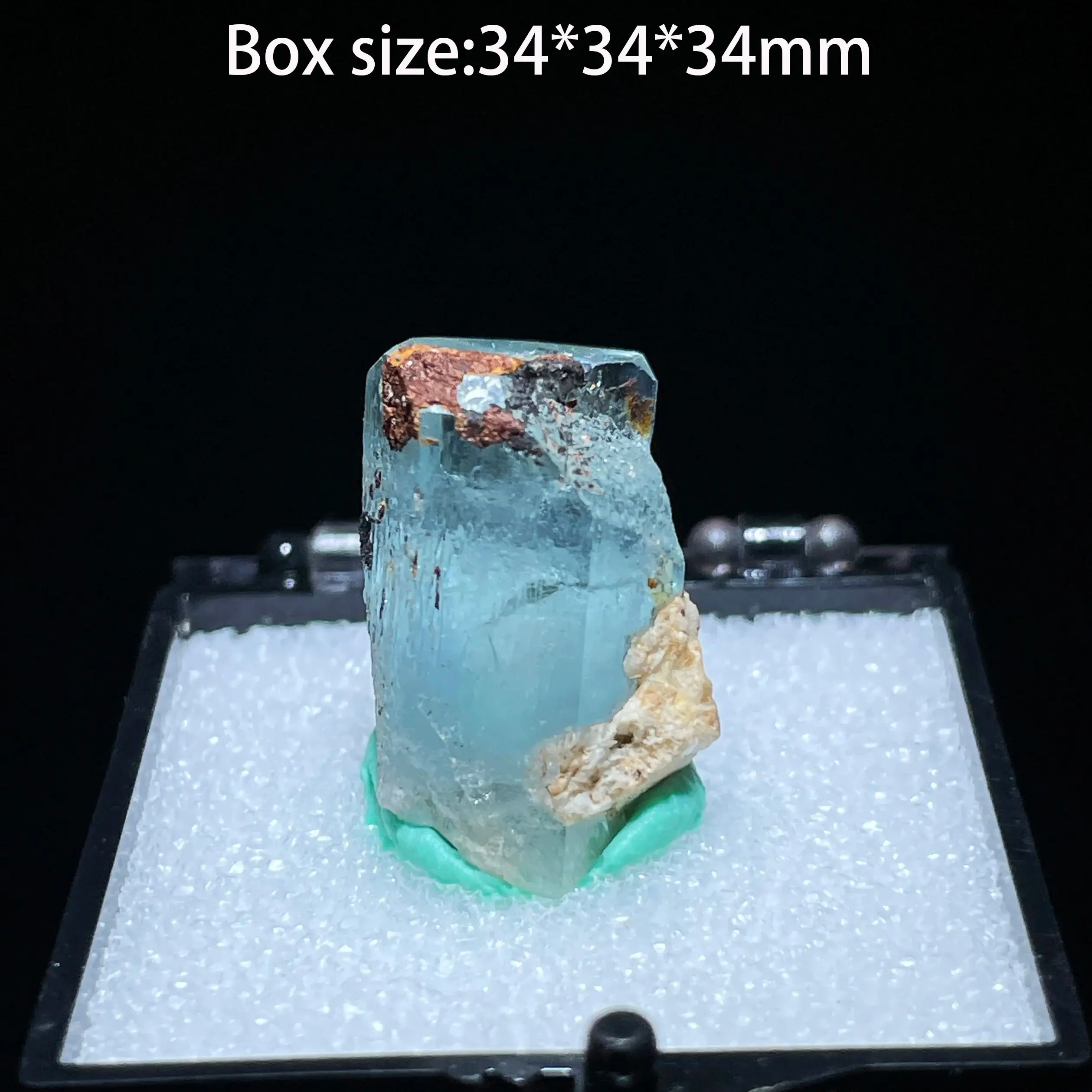 Espécimen Mineral de Aguamarina Natural de Namibia, Cristal de Cuarzo, Piedra Curativa, Decoración para el Hogar