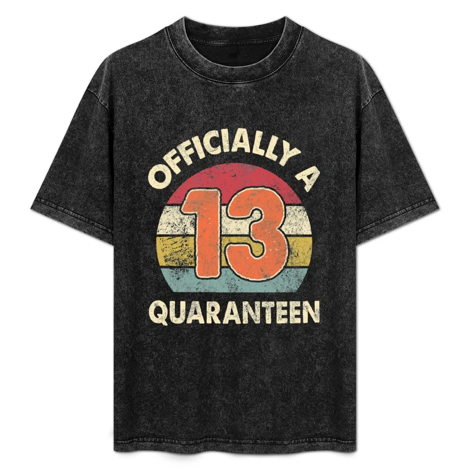 Officially A Quaranteen 2020 Quarantine 13th Birthday Offical Teenager T-Shirt Work Wear Lightweight Tee