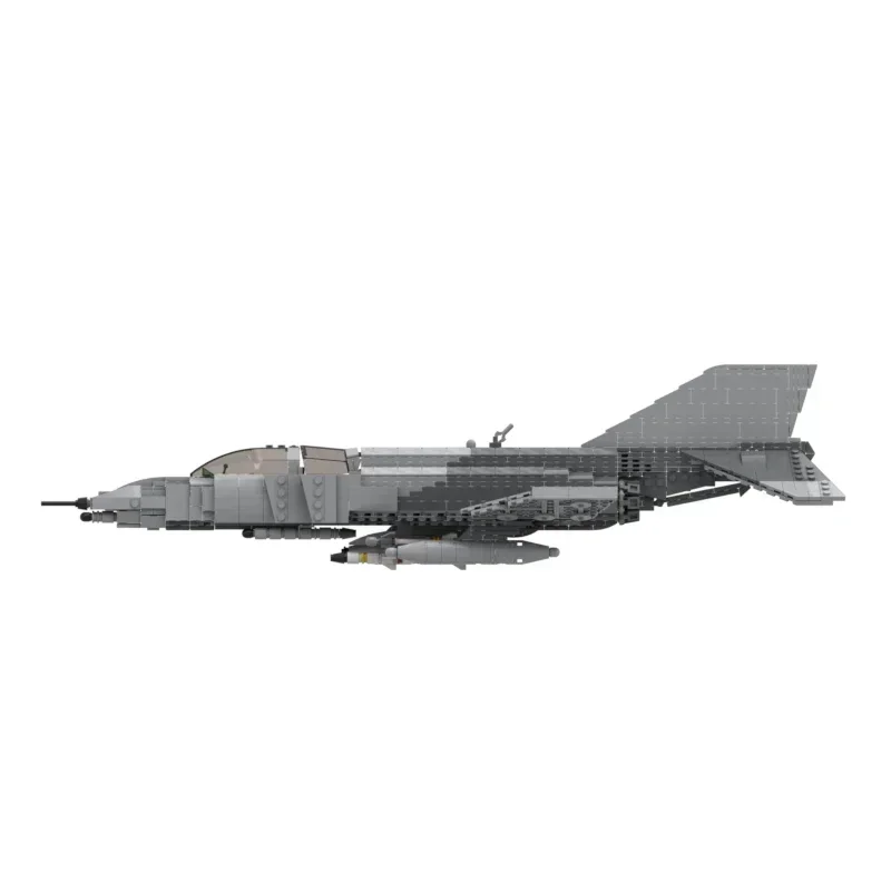 Moc Building Bricks Military Model F-4G Wild Weasel Fighter Technology Modular Blocks Gifts Toys For Children DIY Sets Assembly