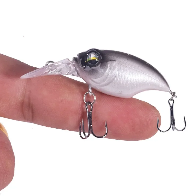 1 Pc Floating Crank Fishing Lures 5.8cm 6g Wobblers Tackle with Hooks Plastic Artificial Bait for Pike Bass Crankbait Jerkbait