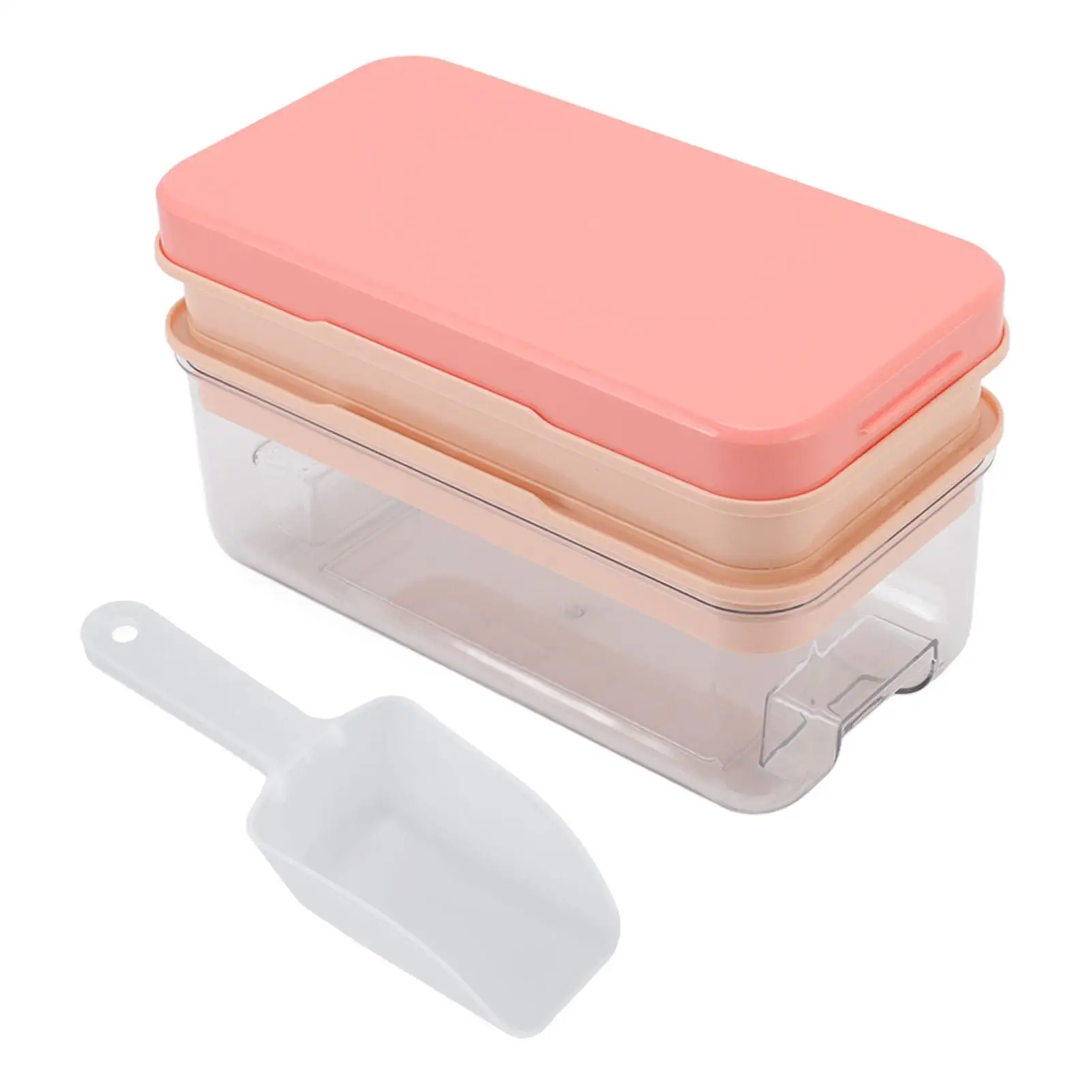 

Cube Trays 64 Cubes with Lid - Food Grade Material, Multi-Functional Molds for party - 2 Layers