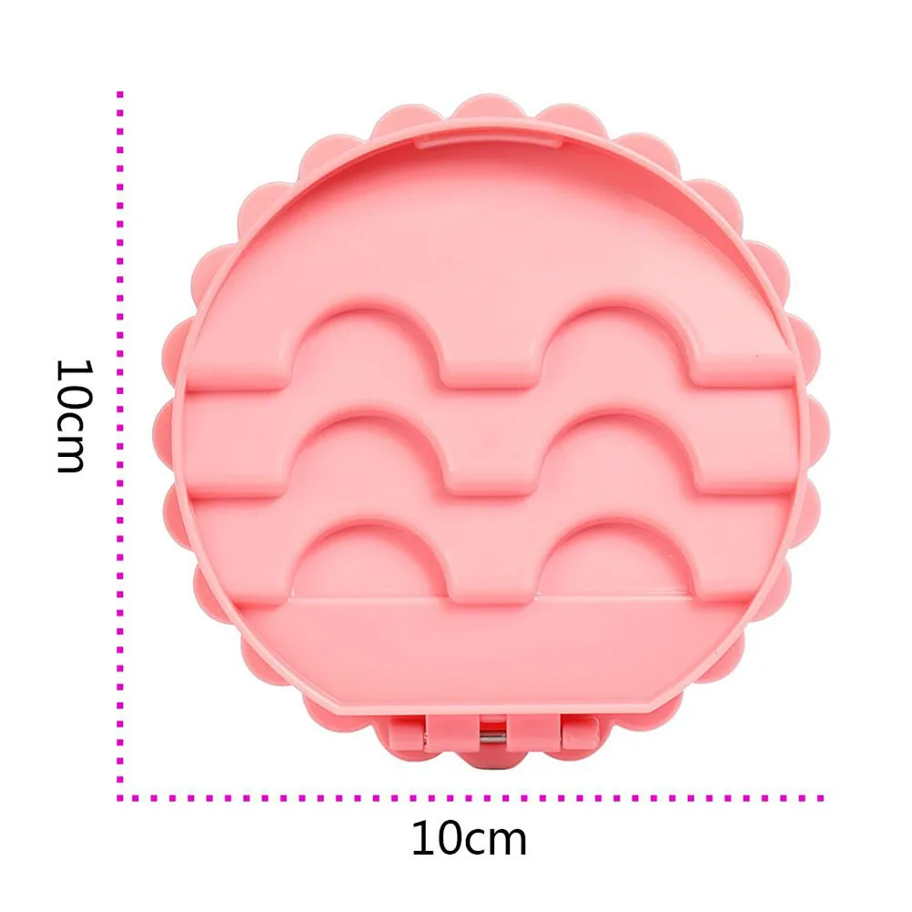 1 pz custodia per ciglia custodia per organizer per trucco bowknot scatola per ciglia portatile custodia per specchio per trucco organizzatore