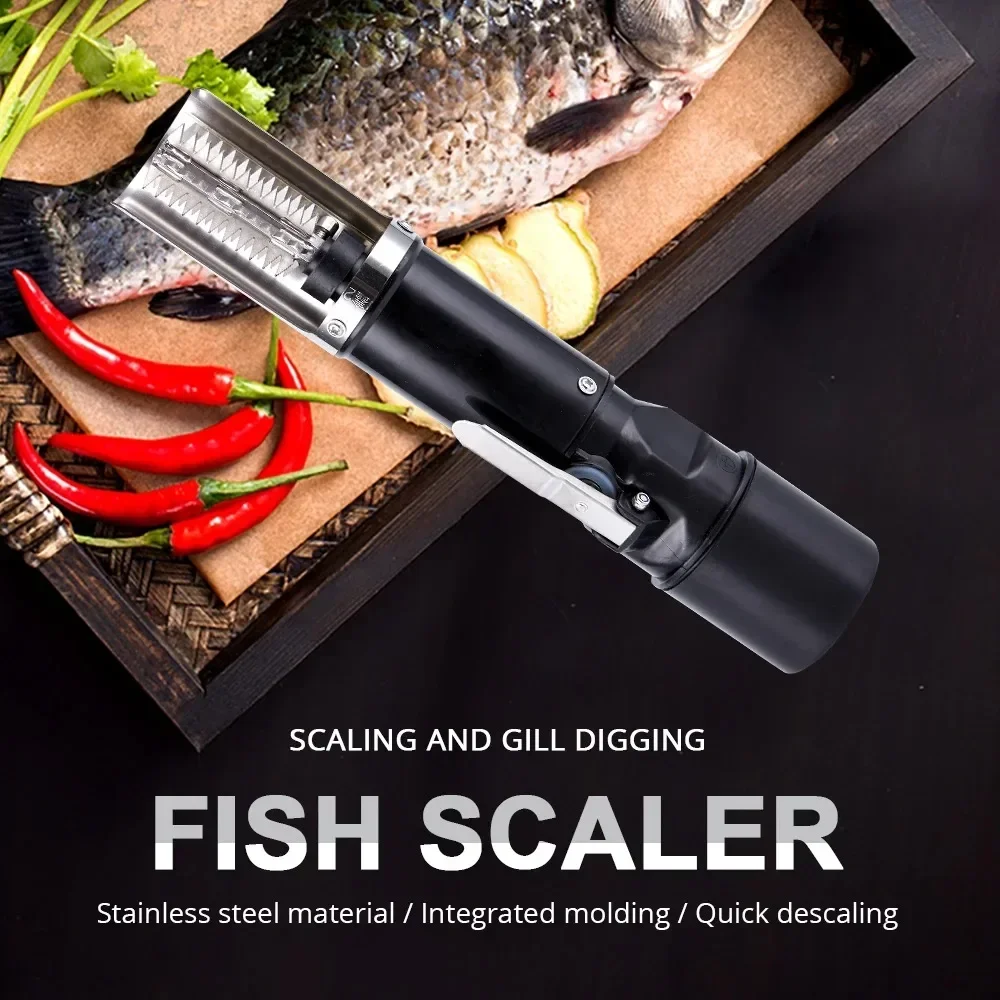 Seafood Knif 120W Waterproof Electric Fish Scale Scraper ​​with Charging Fish Cleaning Tool​​