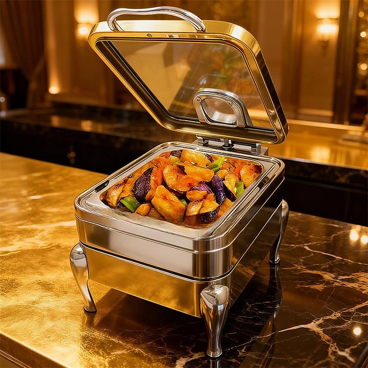 Catering Equipment Buffet Stainless Steel 304 Hot Pot Heating Food Warmer Set