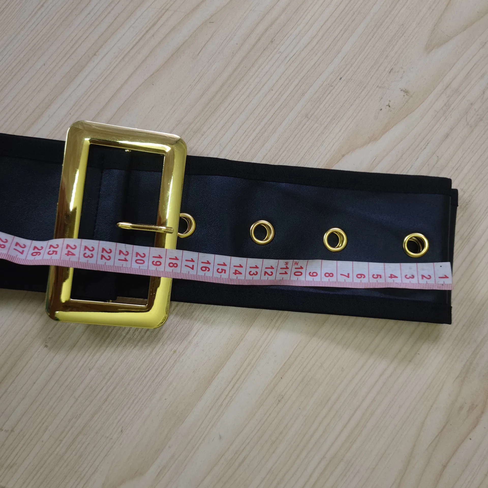 Grote Extra Brede Kerstman Riem Goud Kerst Accessoires Extra Brede Kerstman Riem