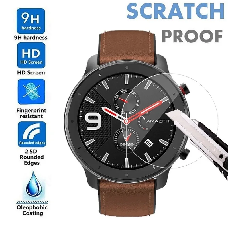 Smartwatch Smart Watch Glass Screen Protector 40mm 39mm 38mm 37mm 35mm 33mm 31mm 41mm 42mm 44mm 30mm-46mm Film Watch Accessories