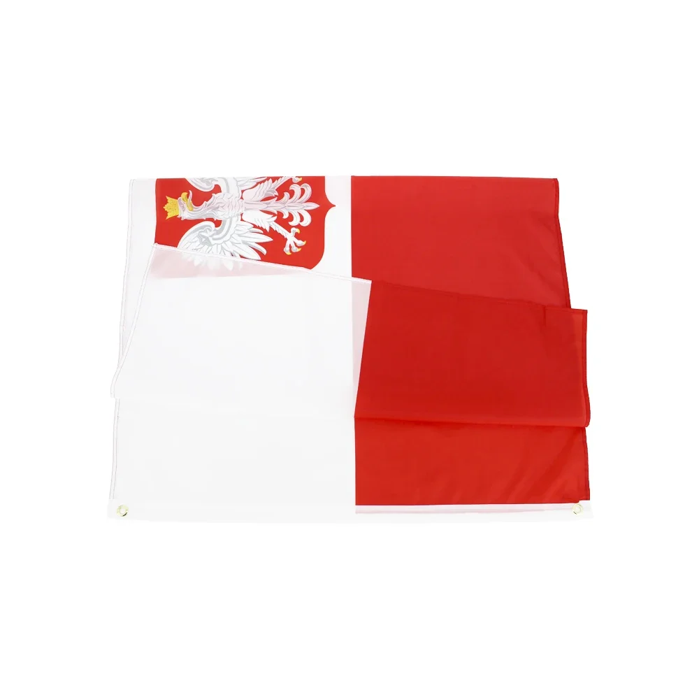 FLAGDOM 60X90 90X150cm The Poland Emble Flag For Decoration