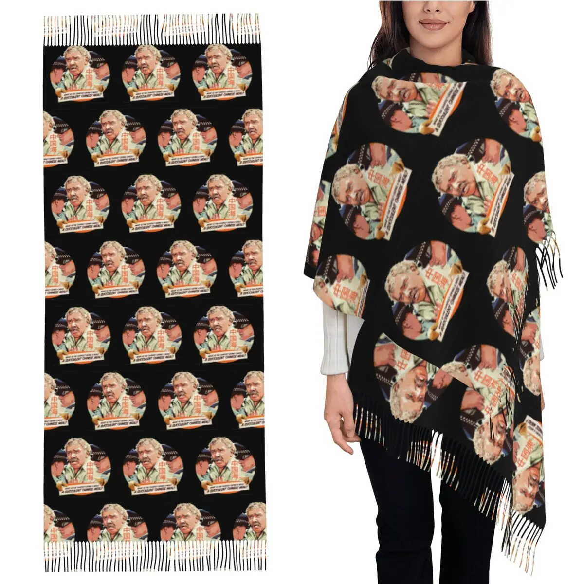 

Сочный китайский шарф для еды, шарфы с кисточками, женские мягкие теплые шали и накидки, длинная осенне-зимняя шаль