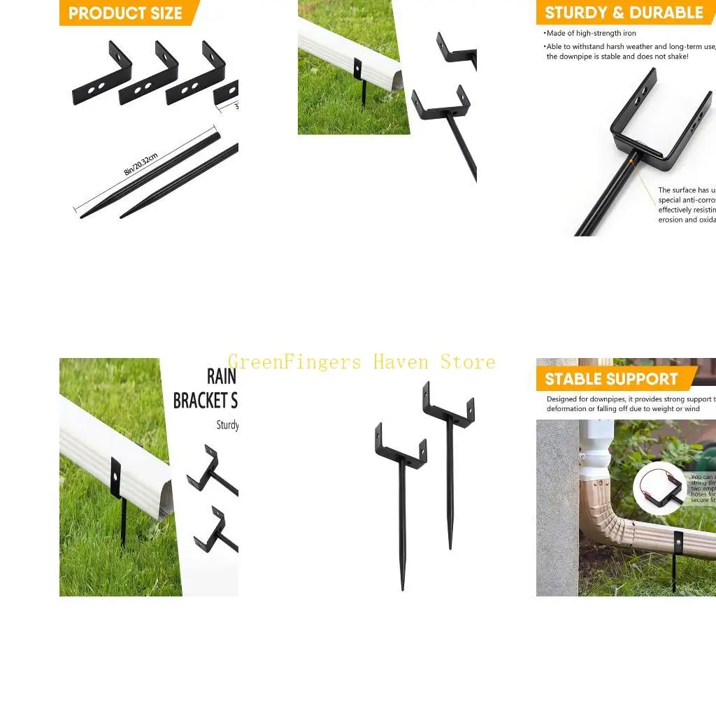 F68D Reinforced Iron Downpipe Bracket Vertical Alignment Tool Weatherproof for Drain