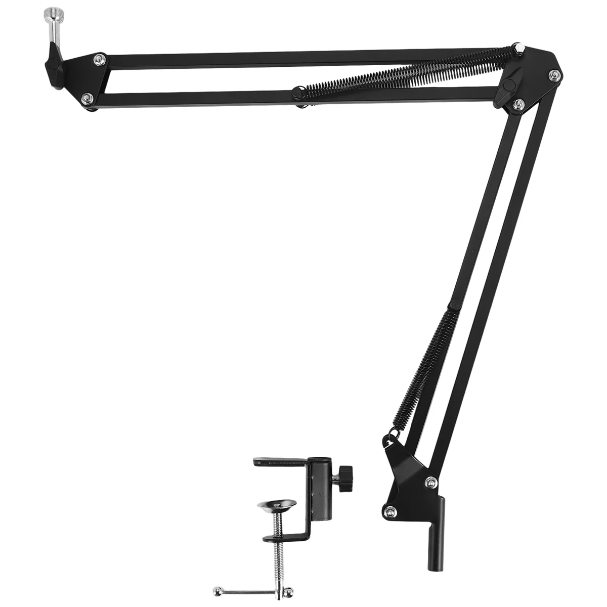 

ABZW Microphone Scissor Arm Stand 75cm High Tabletop Boom Mic Suspension Mount for Blue Yeti Pro USB Microphone Holder