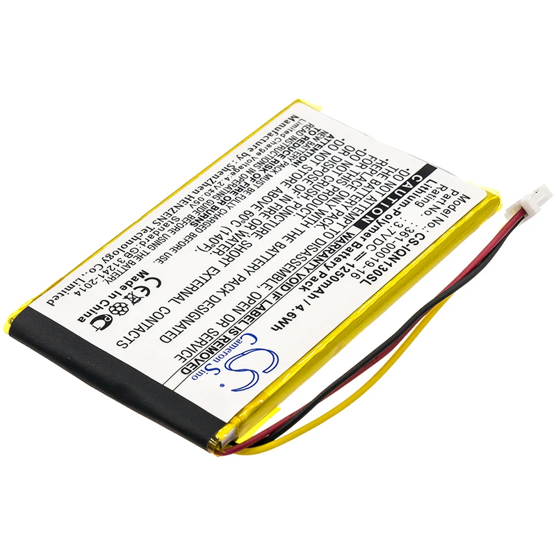 

CS Li-Polymer rechargeable battery for Garmin GPS navigator,3.7V,1250mAh,Nuvi 1300, Nuvi 1340T Pro