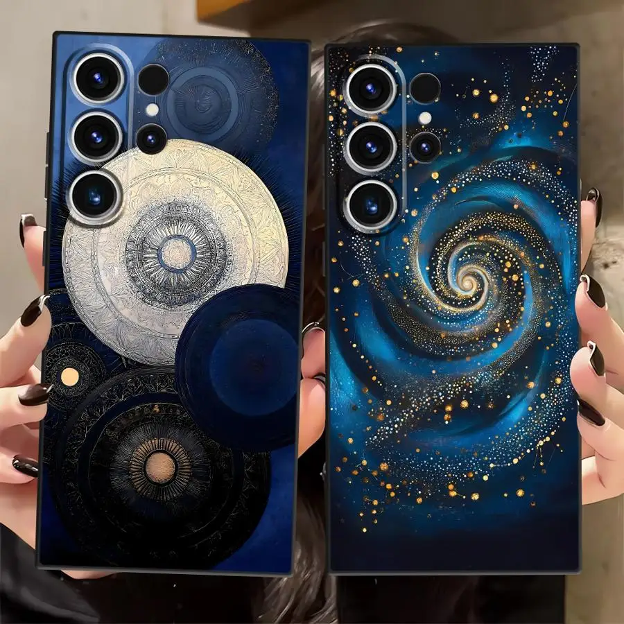 Luxury Cosmic Galaxy Art Phone Cover Case for Samsung Galaxy S26 Ultra S22 Note 20 10 S21 S25 Plus S23 S24 S20 FE