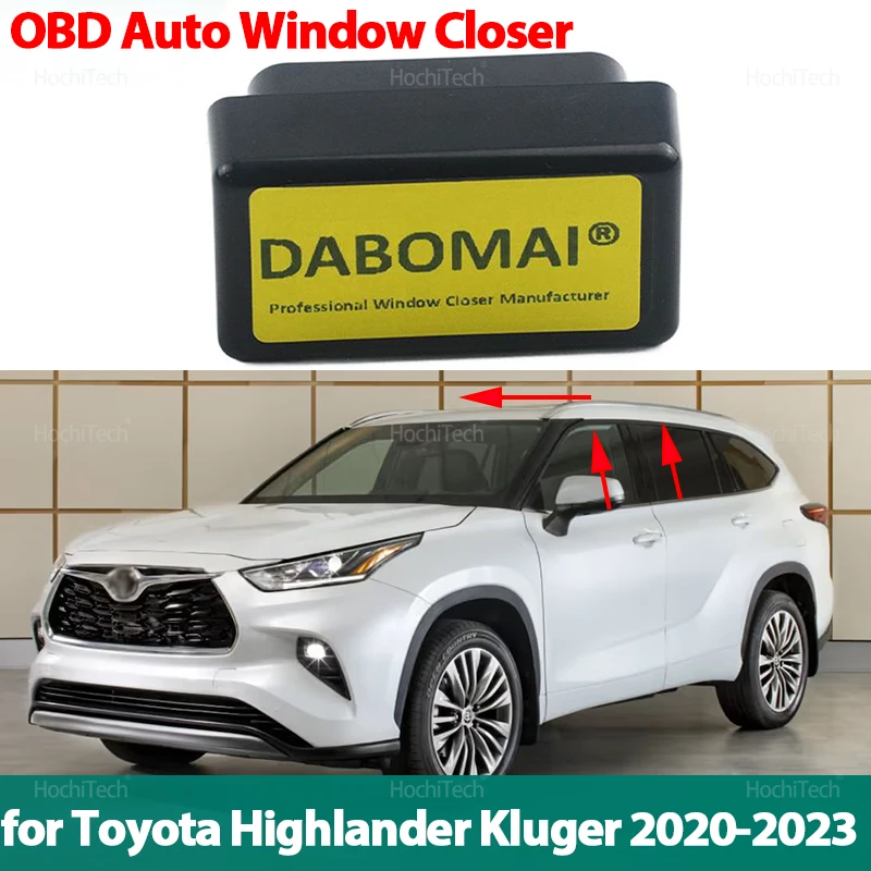 For Toyota Highlander Kluger XU70 2020 2021 2022 2023 Car OBD Automatic Window Lifter One Click Closer Plug Module