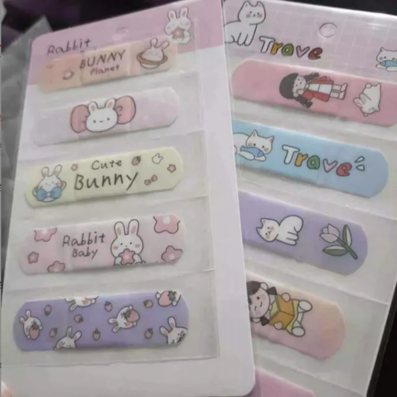 

1 Set Cotton Swab Band Aid Set for First Aid Wound Dressing Patch Swab Plasters Waterproof Adhesive Bandages Kit