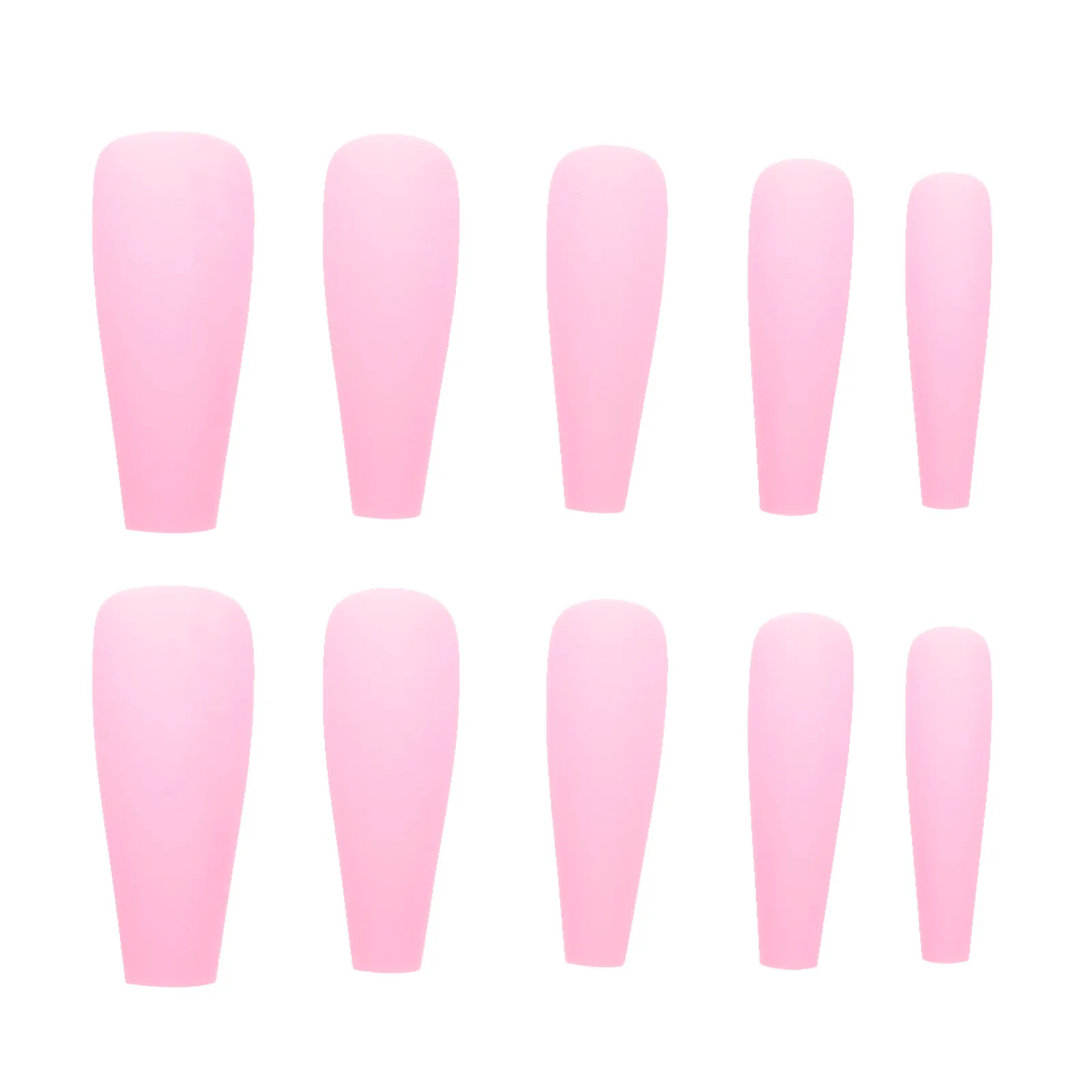 

100Pcs Ballerina False Nails Matte Long Coffin Nail Tips Full Cover Press on Nails Manicure Beauty Tools Long Nail Tips