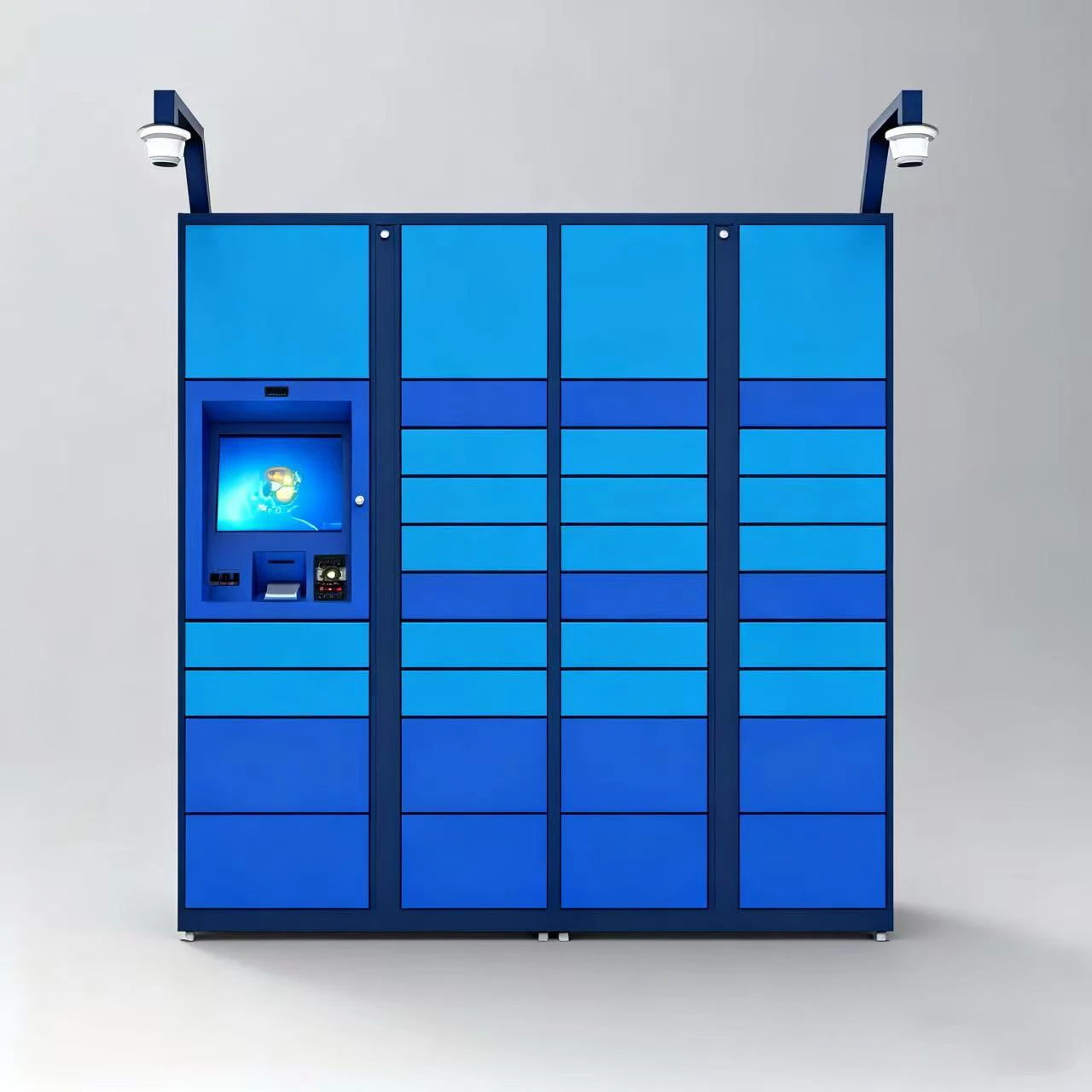 

#hu 2026 Large Capacity Blue Networked System Moisture-Resistant Smart Parcel Storage Lockers