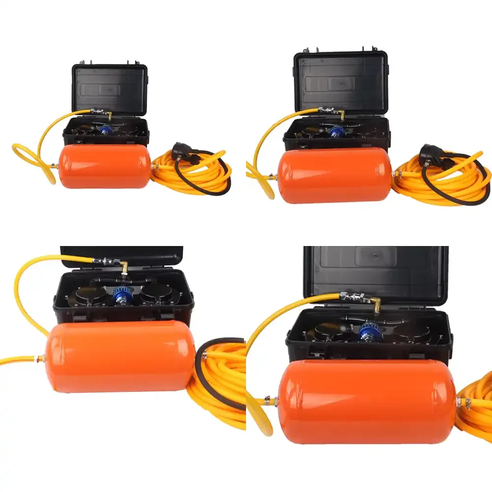 Portable 12V DC Underwater Scuba Diving System for OEM Customization Diaphragm Pump Low Pressure Air Compressor for Diving