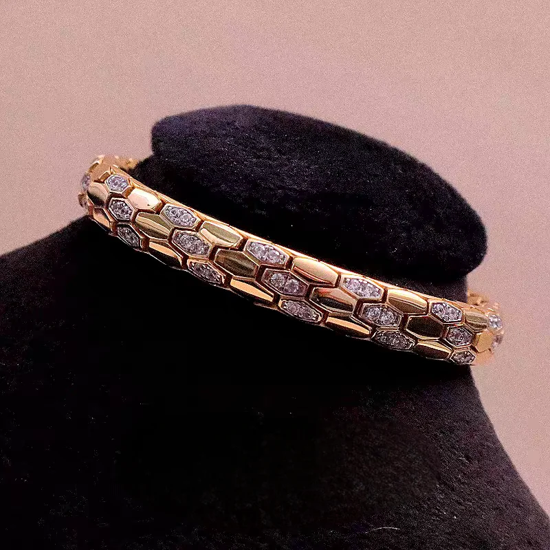 ARIGAYA 925 فضة 5A مكعب زركونيا مطلية بالذهب سوار الحفلات مصمم الأزياء والمجوهرات للنساء