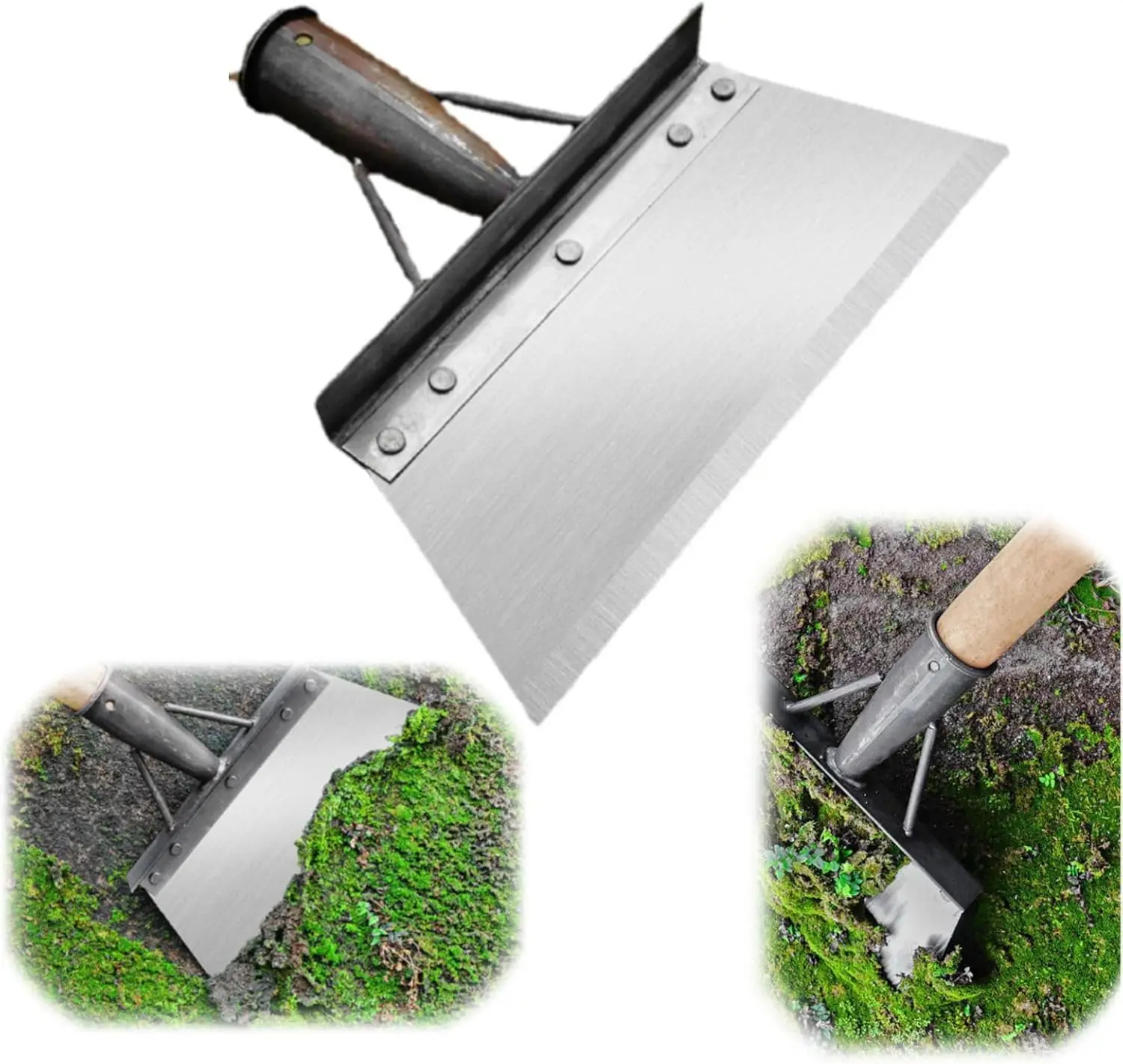 

Highly versatile and durable stainless steel multifunctional hoeing shovel scraper - essential tool for efficient cleaning, plan