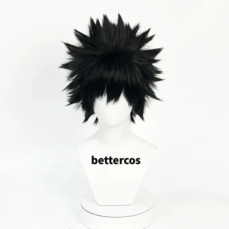 

ff34Dabi Cosplay Anime Short Black Heat Resistant Synthetic Hair Party Wigs + Wig Cap