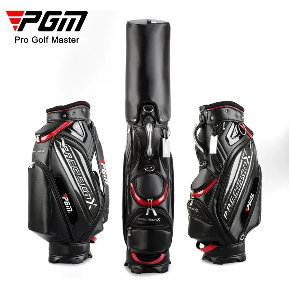 PGM Men's Golf Bags PU Waterproof Large Capacity Standard Bag Hold 14 Golf Clubs QB034