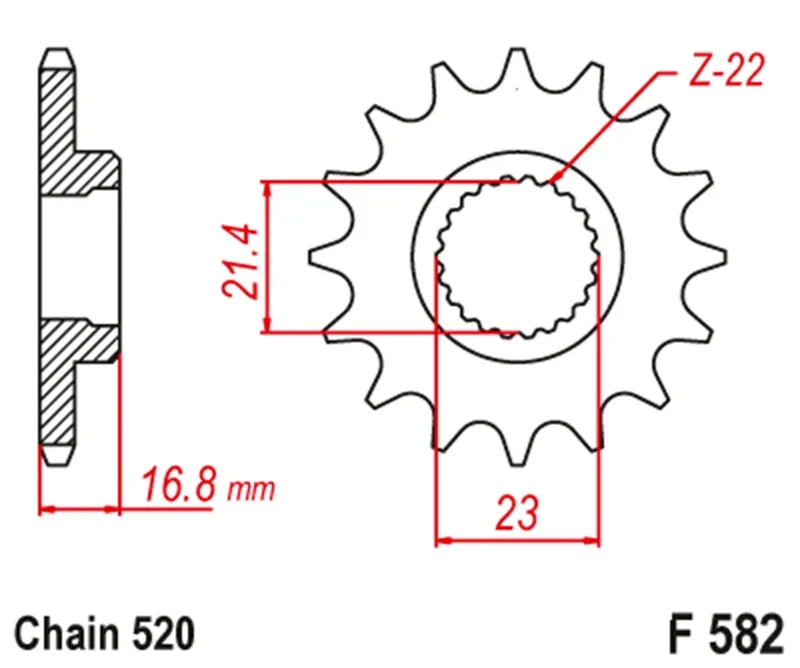 520 15T Motorcycle Front Sprocket For Yamaha XJ600 S SC XJ600S XJ600N 1992-2003 XJR400 XJR400R XJR400S 1993-2008