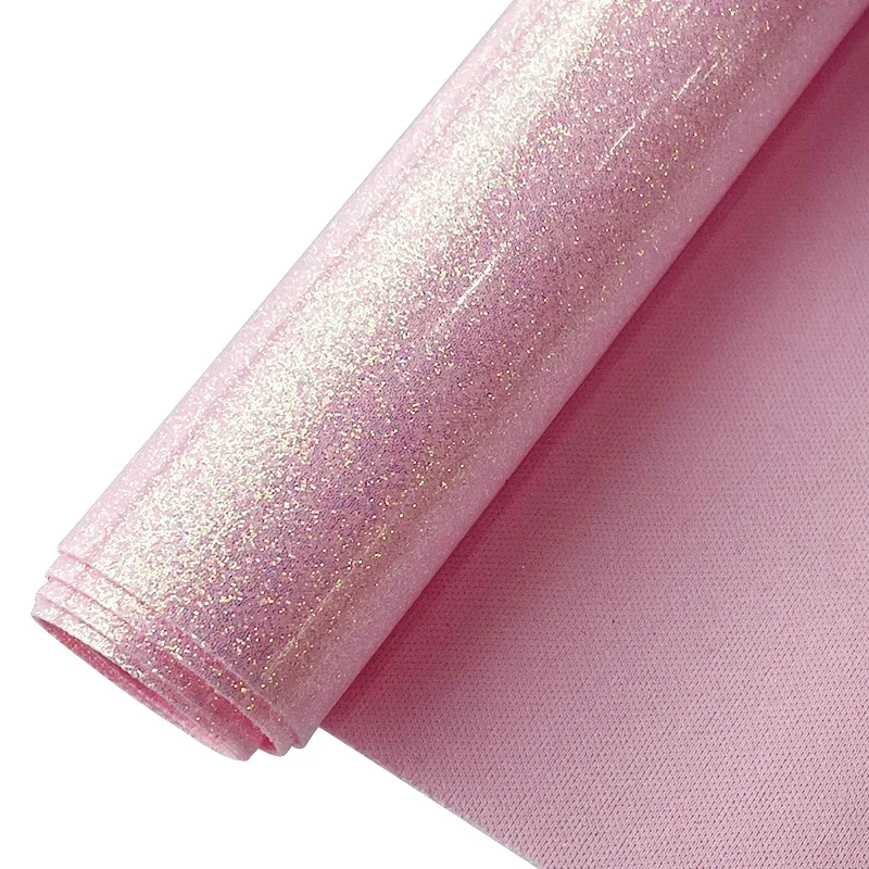 Mirrored Vinyl Glitter Faux Leather Roll Waterproof Bag Material PVC Acetate Fabric for bows Crafts DIY Sewing Accessories