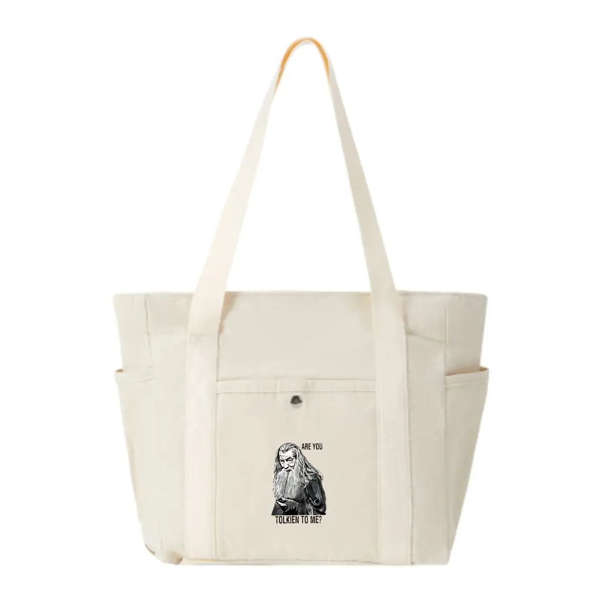 

Gandalf “ARE YOU TOLKIEN TO ME” Design New Women's Shoulder Bag Handbag Simple Canvas Tote Bag Daily Commuting