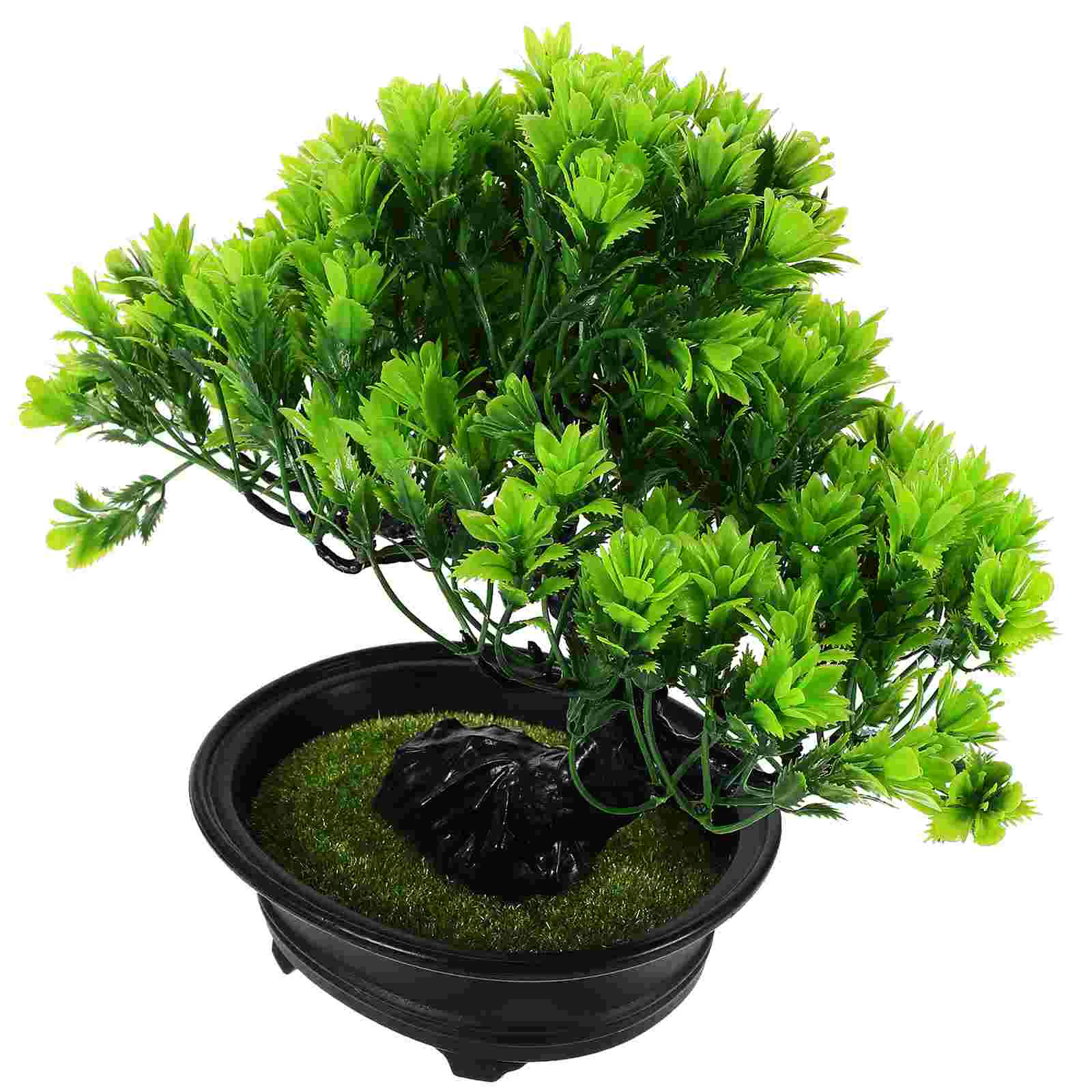 Artificial Potted Plant Plants Outdoor for Home Decor Indoor Suite Tree Plastic Bonsai Fake