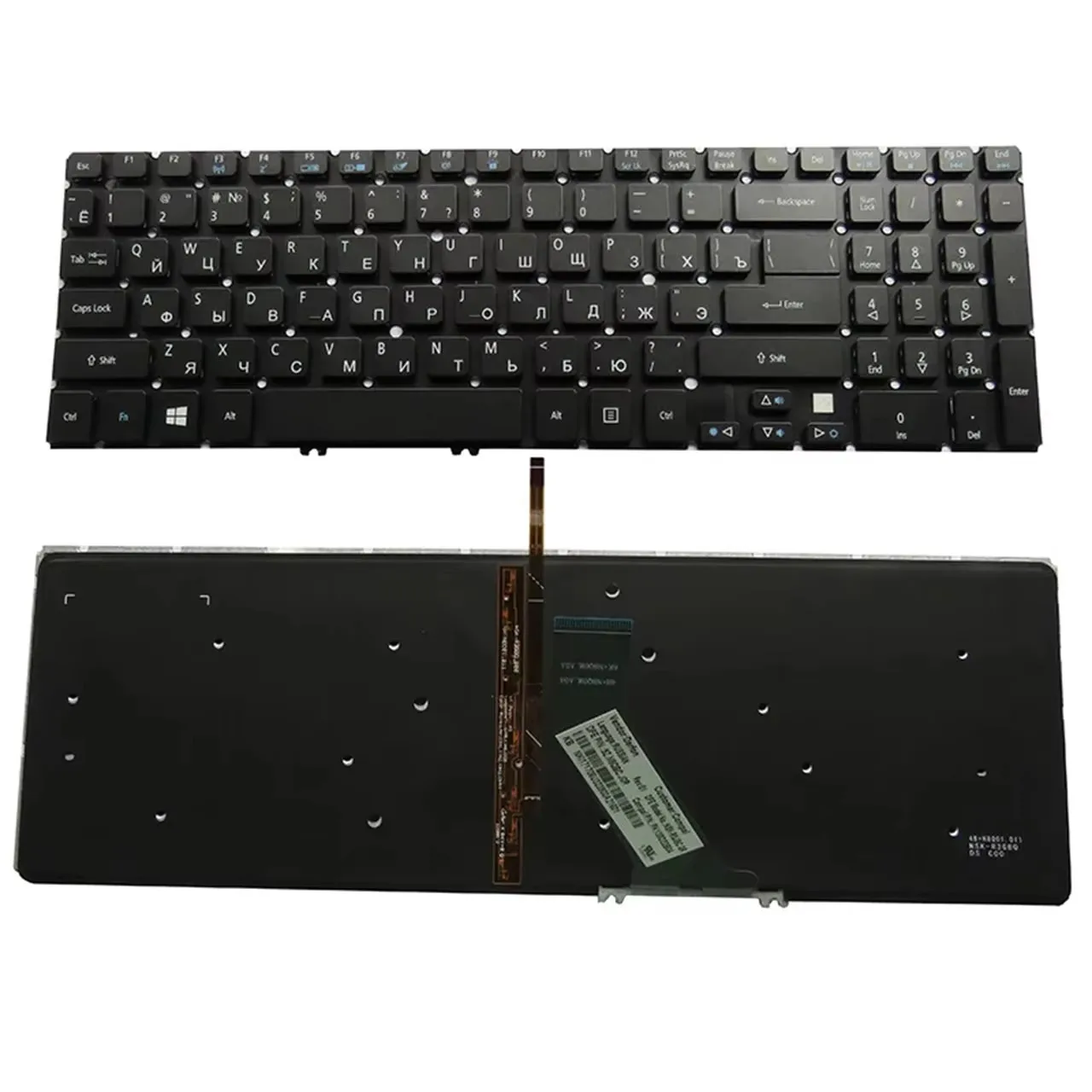 Keyboard for Acer Aspire V5-552 V5-552G V5-552P V5-572 V5-572G V5-572P V5-573 V5-573G V5-573P V7-581 Backlit Russian RU layout